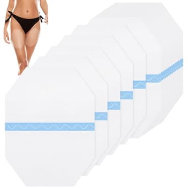 Timgle 50 Pcs Thigh Lift Tape Invisible Waterproof 8 x 6 in Sagging Loose Skin Lifting Cellulite Adhesive Transparent Body Octagon Tape for Women Leg Inner Thighs