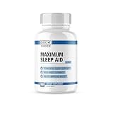 Maximum Sleep Aid | All Natural Proven to Work Sleep Aid for Adults | Mood, Sleep, Restfulness Support | 18 Science Backed Ingredients | Melatonin, Magnesium, GABA, Ashwagandha & More - 60 Caps