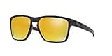 Oakley Men's OO9341 Sliver XL Rectangular Sunglasses, Matte Black/24K Iridium, 57 mm