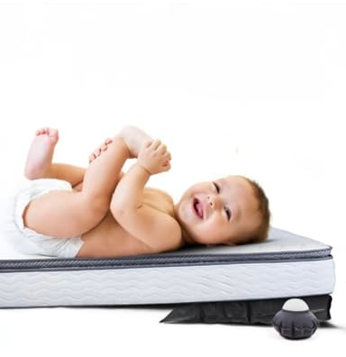 Crib Cloud Inflatable Wedge Pillow for Colic Baby Relief– Fully Adjustable Infant Sleeping Wedge to Help with Acid Reflux, GERD, Allergies, and Nasal Congestion