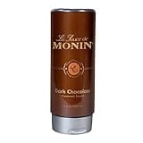 Monin - Gourmet Dark Chocolate Sauce, Velvety and Rich, Great for Desserts, Coffee, and Snacks, Gluten-Free, Non-GMO (12 Ounce)