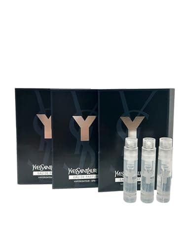 Yves Saint Laurent YSL Y Men EDP Sample Perfume EAU DE PARFUM Spray Trial Size Partially Filled Vials 1.2 ml / 0.04 fl oz (set of 3)