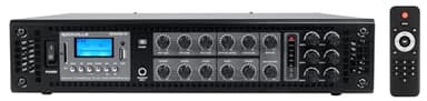 Rockville RCS180-6 180W 6-Zone 70v Commercial Amplifier, Bluetooth, USB/SD/RCA, Mic, Optical Inputs, FM, for Restaurants/Offices