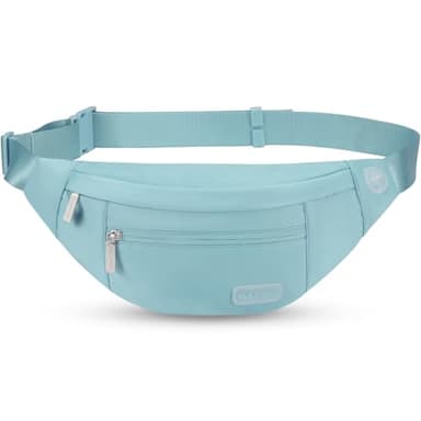 MAXTOP Large Crossbody Fanny Pack with 4-Zipper Pockets,Gifts for Enjoy Sports Festival Workout Traveling Running Casual Hands-Free Wallets Waist Pack Phone Bag Fits All Phones