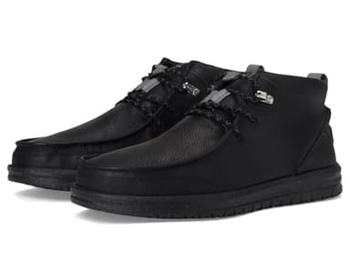 HEYDUDE Mens Bradley Chukka Black/Grey 11 Medium