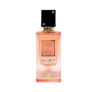 Lattafa Ana Abiyedh Coral for Unisex Eau de Parfum Spray, 2.0 Ounce / 60 ml