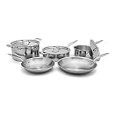 Heritage Steel 8 Piece Core Cookware Set | Made in USA | Titanium Series 316Ti Stainless Steel with 5-Ply Construction | Induction-Ready and Fully Clad