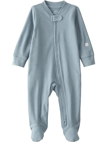 little planet by carter's unisex-baby Sleep and Play made with Organic Cotton, Light Blue, 3M