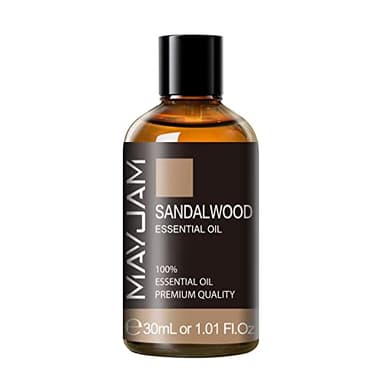 Sandalwood Essential Oil 1.01FL.OZ, MAYJAM Premium Aromatherapy Sandalwood Oil for Diffuser, Candle Making, Home Office Car Yoga Use, 30ML/Bottle