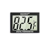 AQUANEAT Aquarium Thermometer, Fish Tank Thermometer, Aquarium Digital Temperature Gauge, with Large LCD Display