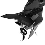 Stingray Hydrofoil - Classic Junior 2 Hydrofoils for 9.9-40 hp (Black) - Best for Small Boats - Stabilizer Fins for Outboard/Outdrive Motors - Made in the USA
