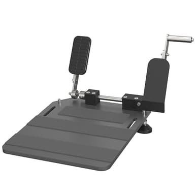 OceanicEcho Portable Left Foot Accelerator Pedal for Handicap Disabled Injured Stroke Drivers Gas Pedal LFGP Fixable Drive Assist（2.0-Gray）