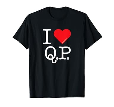 I Love Initials: I Heart (Love) Q.P. - Wear Your Feelings QP T-Shirt