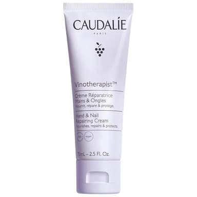 Caudalie Vinotherapist Hand and Nail Cream with Shea Butter and Grapeseed Oil, Vegan and Dermatologically Tested - 75 mL
