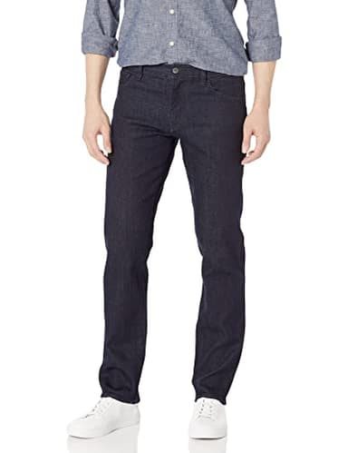 Armani Exchange Men's 5 Pocket Pocket Straight Denim Dark Rinse, Indigo Denim/Indigo, 32W x 32L Long