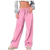 Women's Fall Fashion 2024 Sweatpants, People Free Dupe, Baggy Wide Leg Low Rise Y2k Athletic Pants, Loose Fit