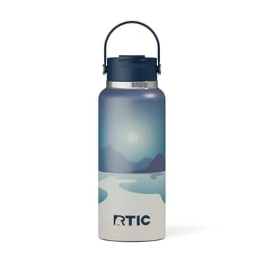 RTIC 32oz Outback Water Bottle, Ceramic Lined, Insulated, Stainless Steel, Double Wall Vacuum-Insulation, Leak-Proof Lid, BPA-Free Water Flask Hiking, Running, Sports, Outdoor, Starry Night