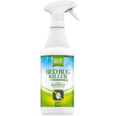 Eco Defense Bed Bug Killer - Bed Bug Spray & Dust Mite Spray - Natural Treatment - 16 Oz
