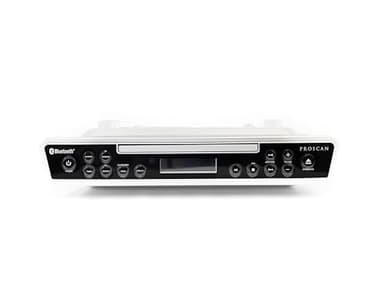 PROSCAN ELITE PKCR2713AMZ Under Counter CD Player with Clock Radio and Bluetooth, Silver