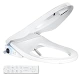 Electric Bidet Toilet Seat, Heated Toilet Seat Elongated with Instant Warm Water & Dryer, Feminine & Front Rear Wash, Wireless Remote, Self-Clean Nozzle, Slow Close Lid, Upgraded Silent ECO Child Mode