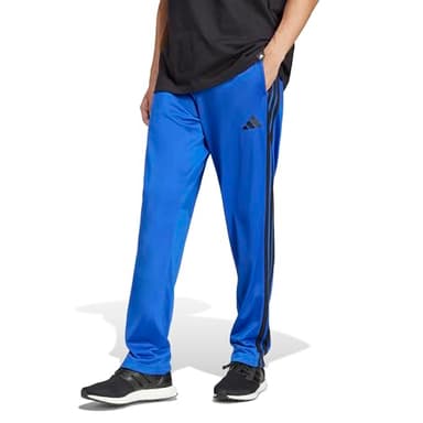 Adidas Mens 3-Stripes Tricot Regular Fit Open Hem Sportswear Track Pants, Team Royal Blue, XX-Large