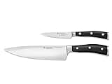 WÜSTHOF Classic IKON 2-Piece Chef's Knife Set, Black
