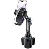 bokilino Cup Phone Mount for Car, [Upgraded Version] Universal Cup Phone Cradle Holder with Long and Adjustable Neck, Friendly Compatible with Cell Phone iPhone, Samsung, Google and All Smartphones