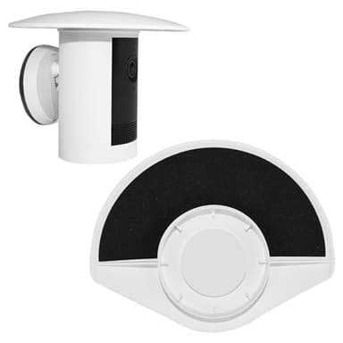 Camera Rain Cover Compatible with Ring Outdoor Cam Plus,UV and Rain Resistant Shade,Cover for Camera Anti Glare,Weatherproof Shield for Outdoor Cameras Protector,Easy to Install (White)