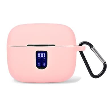 Claiol Premium Silicone Case for TAGRY X08 Wireless Earbuds with Carabiner. (Pink)