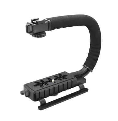Ultra-Light U Shape Flash Bracket/Stabilizer Mount Compatible with Canon PowerShot SX740 HS (Accommodates Flashes, Lights Or Microphones)
