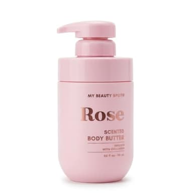 My Beauty Spot Scented Body Lotion for Women - Rose Scented Body Butter, Natural Lotion for Women to Smell Good, Skin Moisturizer Infused with Collagen - Extra Large 510 ml.