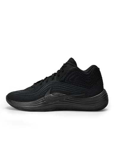 Nike Men's Precision 8 Mid Basketball Shoes, Black/Black-Black, 10