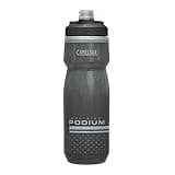 CamelBak Podium Chill Insulated Bike Water Bottle - Easy Squeeze Bottle - Fits Most Bike Cages - 21oz, Black