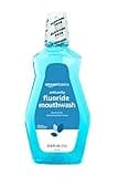 Amazon Basics Fluoride Mouthwash for Adults, Anticavity, Alcohol Free - Refreshing Mint Flavor, 1 Liter, 1-Pack