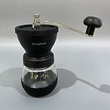 Crosphere Hand-operated Coffee Grinders, Manual Coffee Bean Grinder with Ceramic Burr, Glass Jar and Stainless Steel Handle