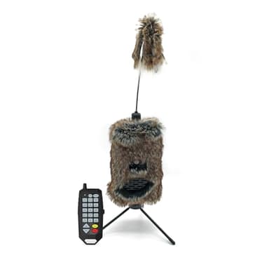 Icotec Furnado Predator Game Caller Decoy Combo - Designed for Coyote, Fox, Bobcat, Raccoon Hunting - 15 Sounds Included, 150 Yard Remote Range.