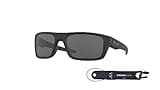 Oakley Drop Point OO9367 Matte Black/Grey 60MM Non-Polarized Rectangular Sunglasses for Men