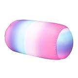 Focustree Squish Microbead Pillow Neck Lumbar Body Sopport Microbead Bolster 7 and 12Inches Travel Pillows for Chair Sleeping Car Seat Emotional Colorful Dormroom Accessory(Pink White)