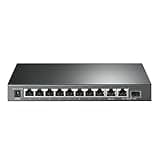 TP-Link TL-SG1210MP, 8 Port Gigabit PoE Switch, 8 PoE+ Ports @123W, w/ 2 Uplink Gigabit Ports + 1 Combo SFP Slot, Plug & Play, Extend, Priority & Isolation Mode,