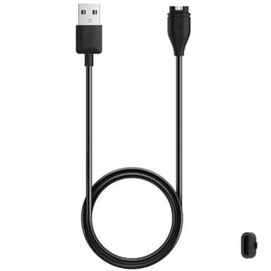 Charger for Garmin Vivoactive 6/5/4/4s/3, Replacement USB Charging Cable with Black Dust Plug for Garmin Watch(1)