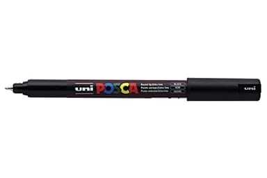 UNI-Ball POSCA Marker Pen PC-1MR - Black - Pack of 3 PENS