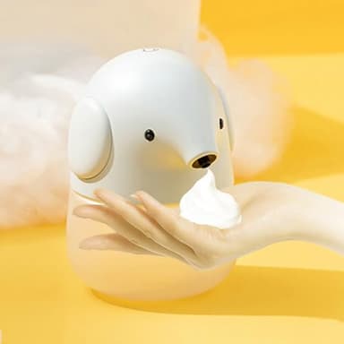 AMYESE Automatic Soap Dispenser for Kids- Cute Elephant Touchless Foaming Hand Soap Dispenser, Waterproof & USB Rechargeable, 13.5oz/ 400ml for Bathroom Countertop, Kitchen, Preschool Children