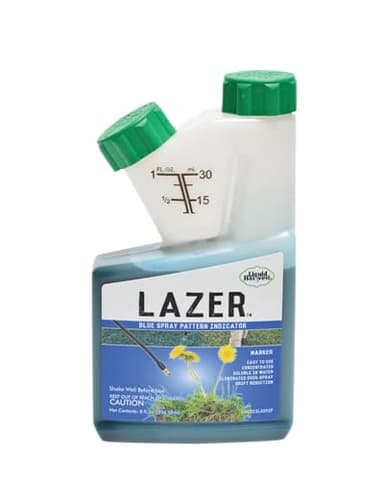 Liquid Harvest Lazer Blue Concentrated Spray Pattern Indicator 8 Ounces Perfect Weed Dye, Herbicide Fertilizer Marking Turf Mark and Marker