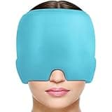 Migraine Headache Relief Cap, Migraine Relief Cap Hot & Cold Therapy Hangover Hat Mask Odorless Migraine Headache Hat for Puffy Eyes Hangover Tension Sinus & Stress Relief
