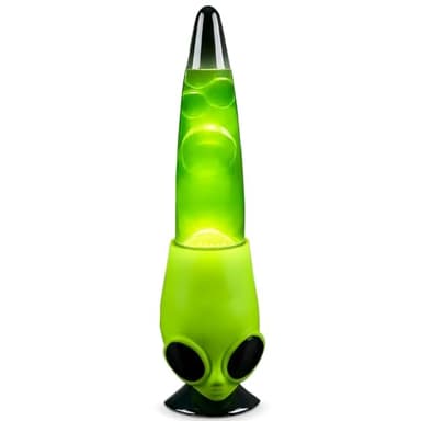 Rhode Island Novelty 13 Inch Alien Head Wax Motion Lamp