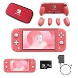 Nintendo Switch Lite Premium Bundle (Coral) (Renewed)