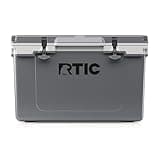 RTIC Ultra-Light 52 Quart Hard Cooler Insulated Portable Ice Chest Box for Beach, Drink, Beverage, Camping, Picnic, Fishing, Boat, Barbecue, 30% Lighter Than Rotomolded Coolers, Dark Grey & Cool