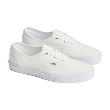 Vans Authentic Unisex Sneakers, True White, 8 US Women/6.5 US Men