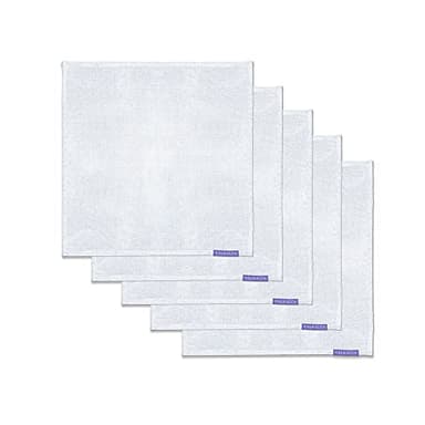 Vala Alta Irish Linen Handkerchiefs - Made in USA - 12” x 12” - 2 Year Guarantee - 5 Pack - Mens & Womens Handkerchiefs (White)