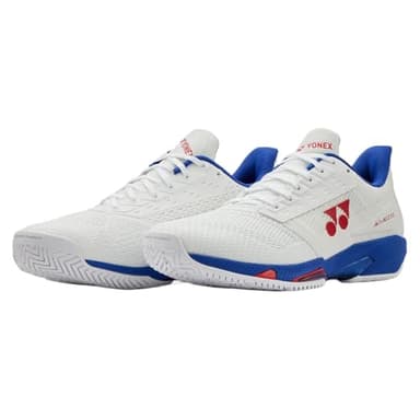 Yonex Power Cushion AD Accel Wide Men's Tennis and Pickleball Shoe (White), White, 9.5 Wide